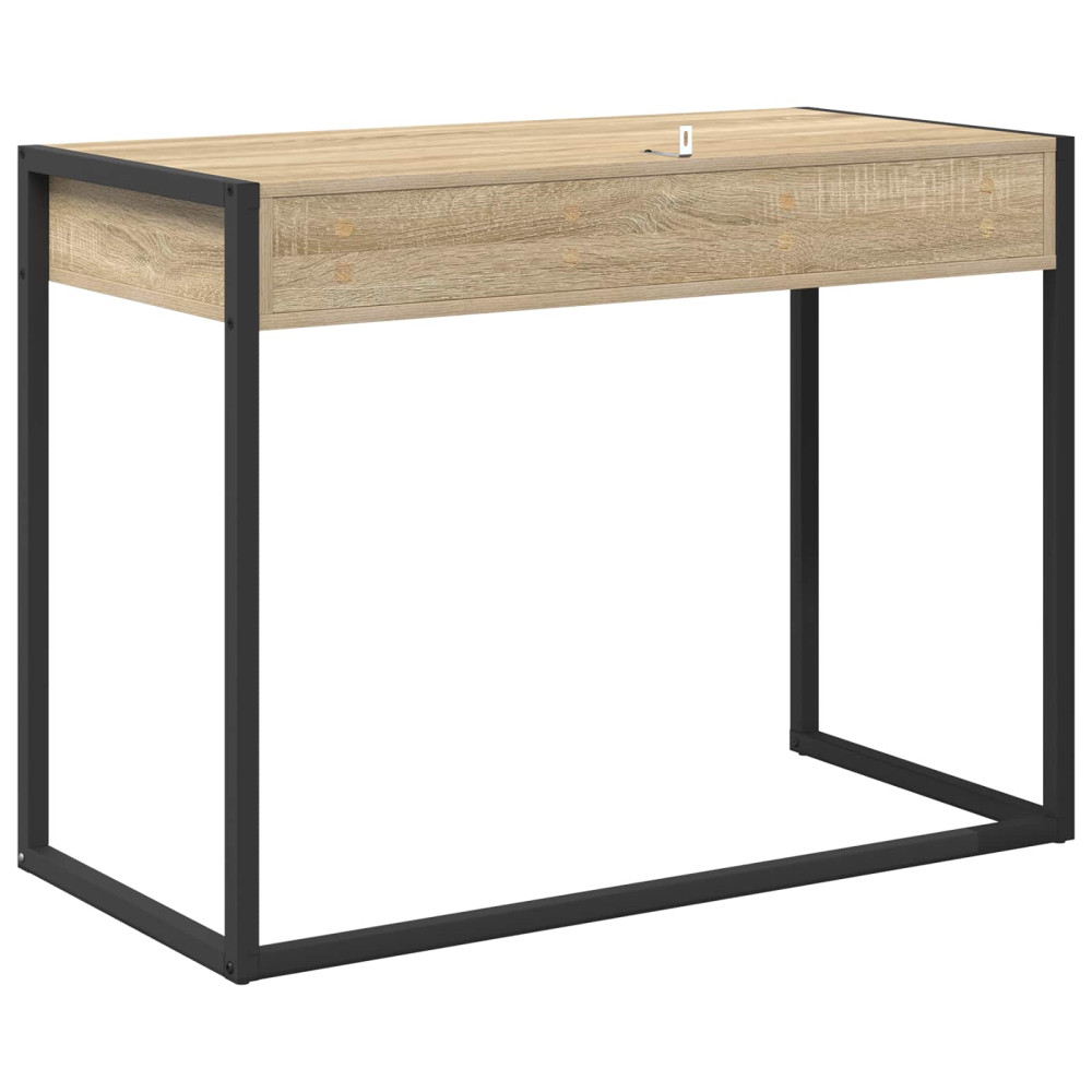 Produktbild för Skrivbord med lagring Sonoma 100 x 50 x 75 cm Konstruerat trä