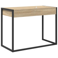 Produktbild för Skrivbord med lagring Sonoma 100 x 50 x 75 cm Konstruerat trä