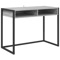 Produktbild för Skrivbord Grå Sonoma 100 x 50 x 75 cm Konstruerat trä
