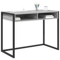 Produktbild för Skrivbord Grå Sonoma 100 x 50 x 75 cm Konstruerat trä