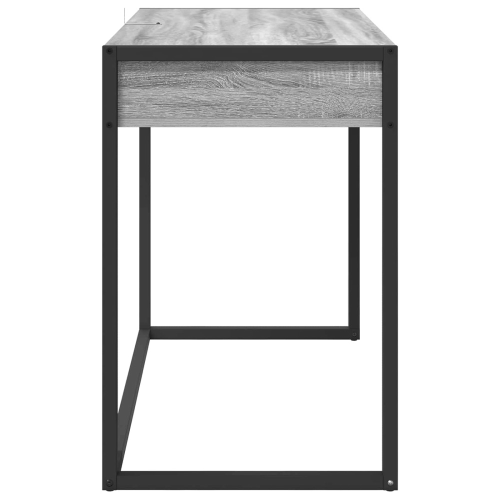 Produktbild för Skrivbord Grå Sonoma 100 x 50 x 75 cm Konstruerat trä