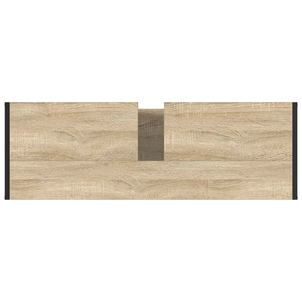 Produktbild för Badrumsskåp med lagring Sonoma 90 x 30 x 60 cm Konstruerat trä