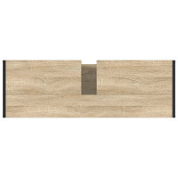 Produktbild för Badrumsskåp med lagring Sonoma 90 x 30 x 60 cm Konstruerat trä