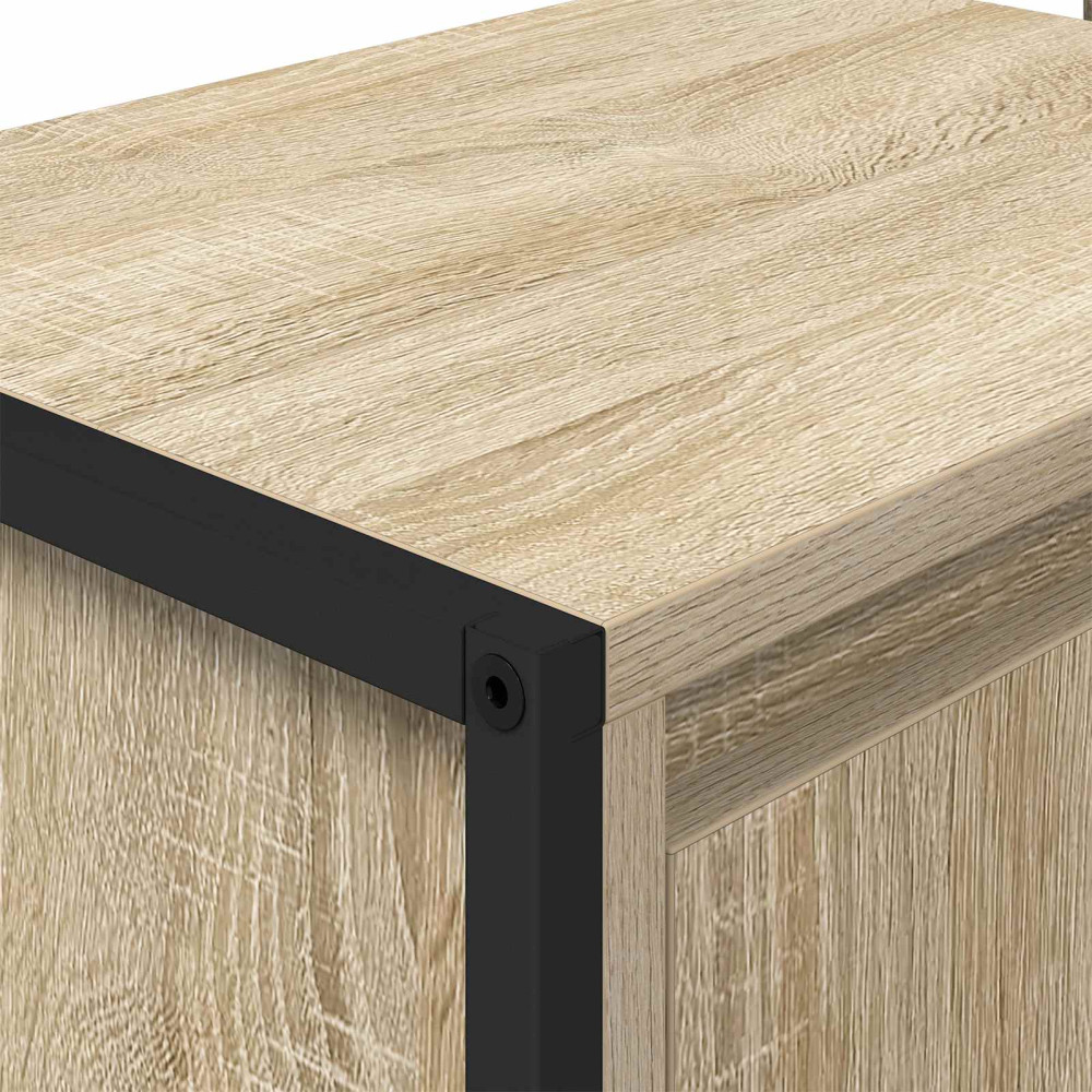Produktbild för Badrumsskåp med lagring Sonoma 90 x 30 x 60 cm Konstruerat trä