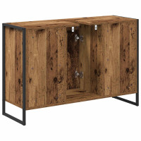 Produktbild för Badrumsskåp Gammalt trä 90 x 30 x 60 cm Konstruerat trä