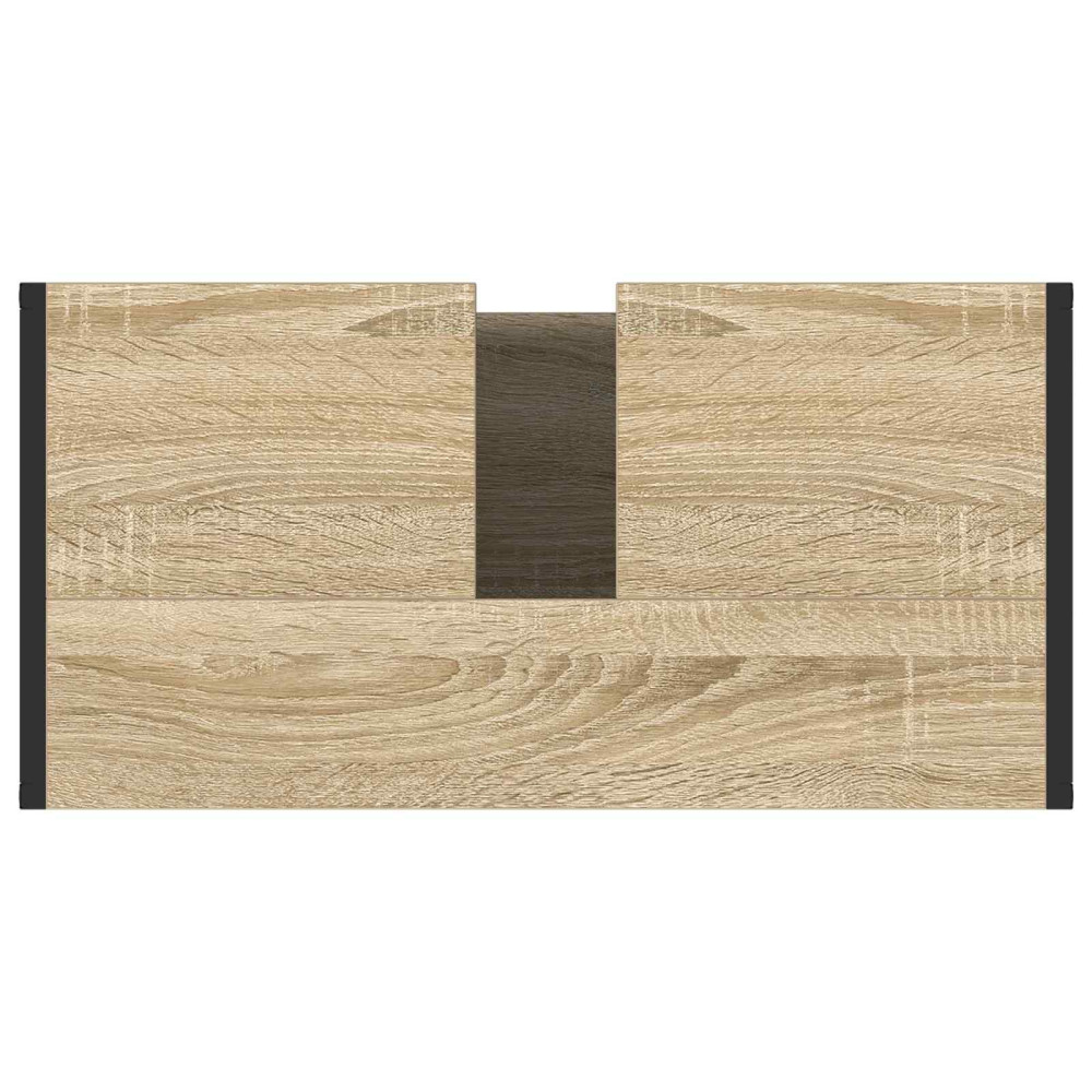 Produktbild för Badrumsskåp med lagring Sonoma 60 x 30 x 60 cm Konstruerat trä