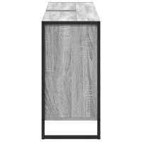 Produktbild för Badrumsskåp med dörr Grå Sonoma 60 x 30 x 60 cm Konstruerat trä