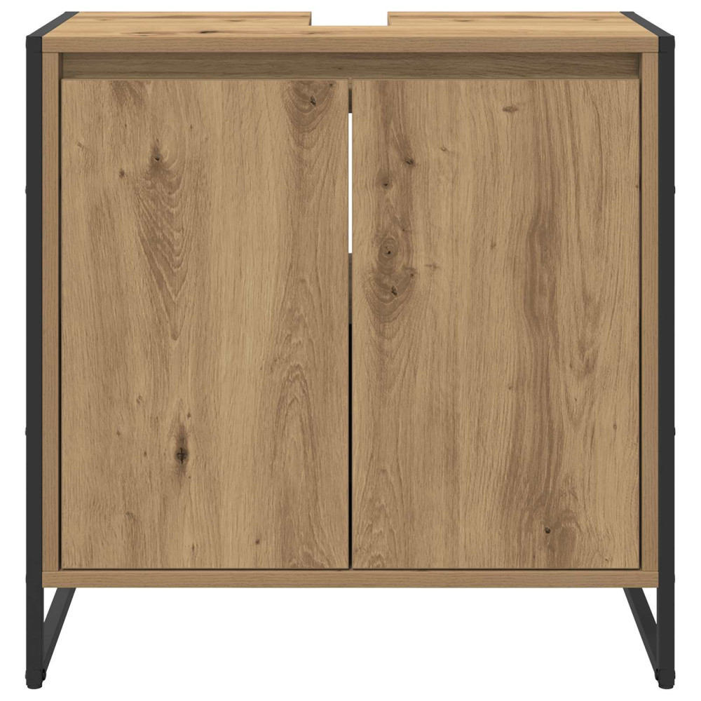 Produktbild för Badrumsskåp med dörr Artisan Ek 60 x 30 x 60 cm Konstruerat trä