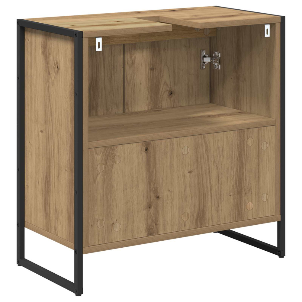 Produktbild för Badrumsskåp med dörr Artisan Ek 60 x 30 x 60 cm Konstruerat trä