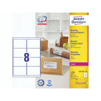Produktbild för Avery QuickPEEL Recycled Labels - adresslappar - 800 etikett (er) - 67.7 x 99.1 mm