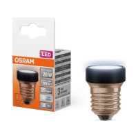 Produktbild för OSRAM LED STAR - LED-glödlampa - form: flat round - glaserad finish - E27 - 3.5 W - svalt vitt ljus - 4000 K