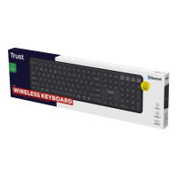 Produktbild för Trust Vaiya - tangentbord - fleranvändarenhet full size - QWERTY - amerikansk - svart Inmatningsenhet