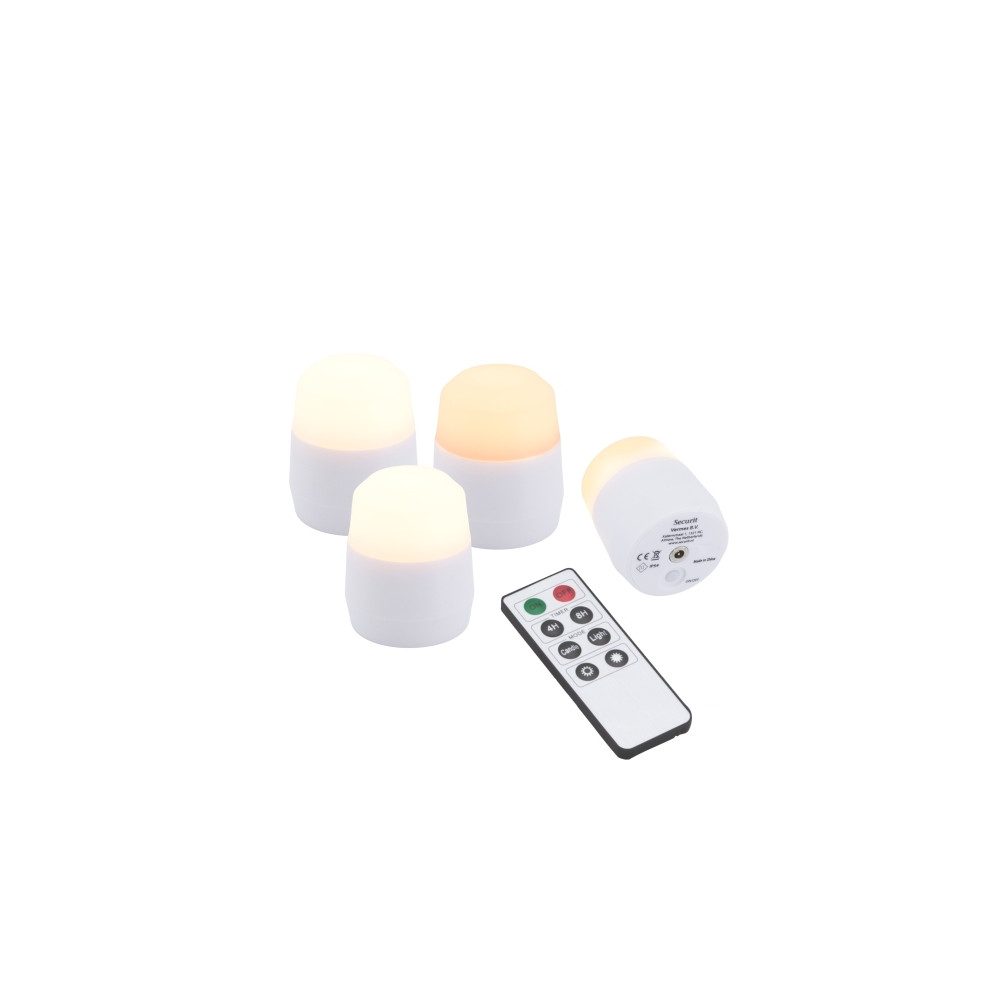 Produktbild för Securit® 4 st extra AMSTERDAM LED värmeljus