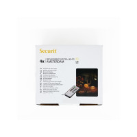 Produktbild för Securit® 4 st extra AMSTERDAM LED värmeljus