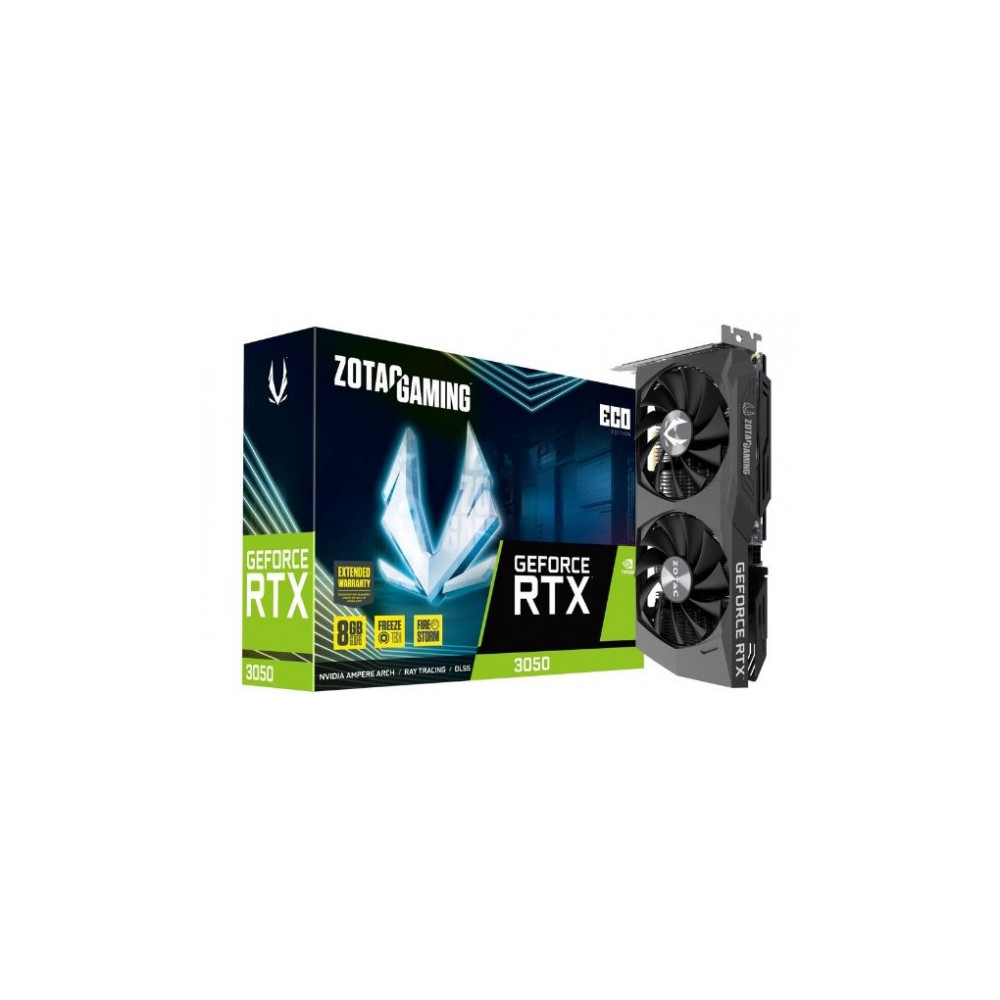 Produktbild för ZOTAC GAMING GeForce RTX 3050 ECO - grafikkort - GF RTX 3050 - 8 GB