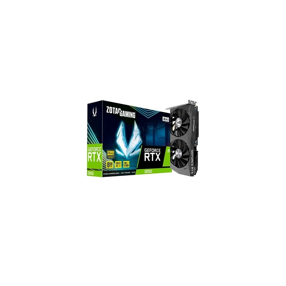Produktbild för ZOTAC GAMING GeForce RTX 3050 ECO - grafikkort - GF RTX 3050 - 8 GB
