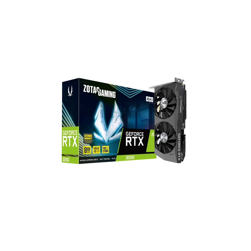 Produktbild för ZOTAC GAMING GeForce RTX 3050 ECO - grafikkort - GF RTX 3050 - 8 GB