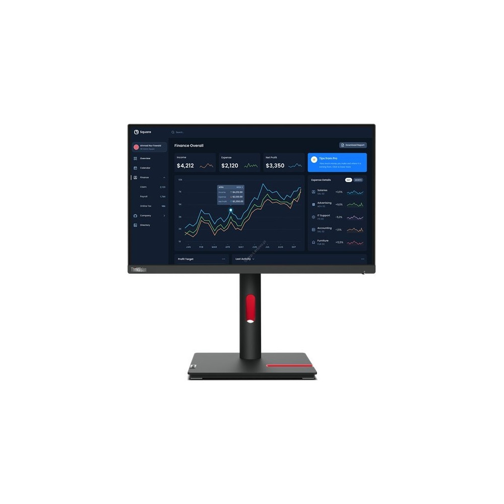 Produktbild för Lenovo ThinkVision T22i-30 - LED-skärm - Full HD (1080p) - 22"