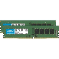 Produktbild för Crucial - DDR4 - sats - 16 GB: 2 x 8 GB - DIMM 288-pin - 3200 MHz / PC4-25600 - ej buffrad