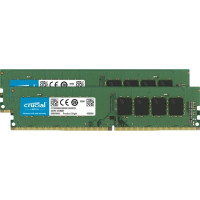 Produktbild för Crucial - DDR4 - sats - 16 GB: 2 x 8 GB - DIMM 288-pin - 3200 MHz / PC4-25600 - ej buffrad