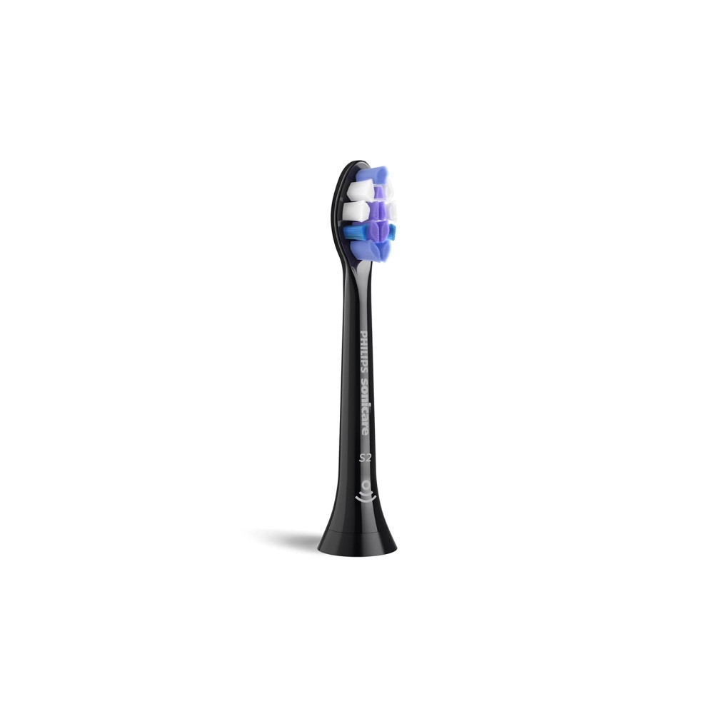 Produktbild för Philips Sonicare S2 Sensitive HX6058 - extra tandborsthuvud - svart