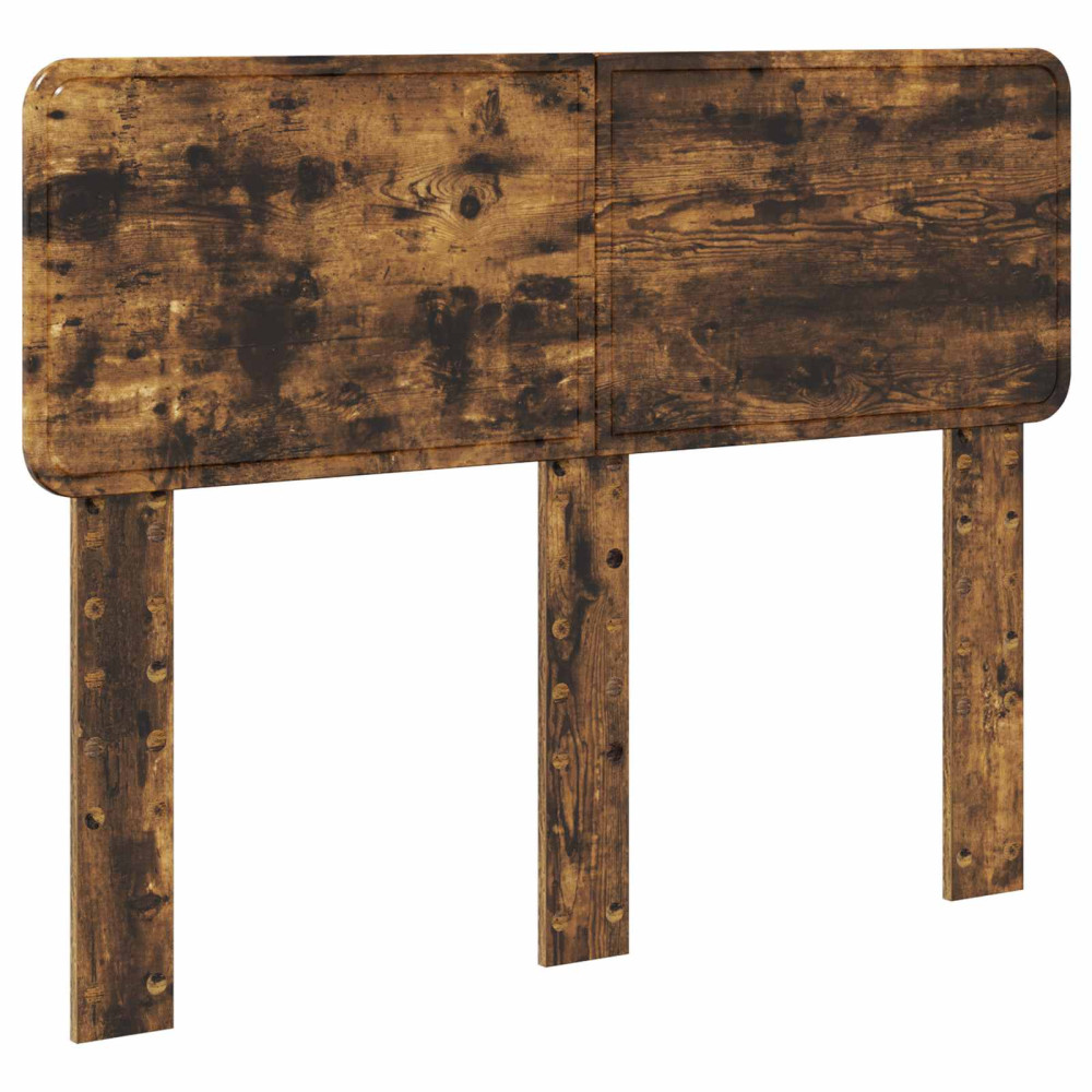 Produktbild för Förvaringssäng med låda Rökt ek 135 x 190 cm Konstruerat trä