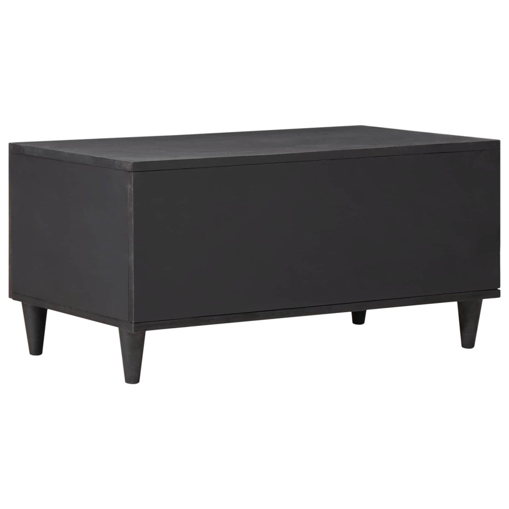 Produktbild för Kaffeebord Flerfärgsdesign 80 x 50 x 40 cm Massivt mangoträ