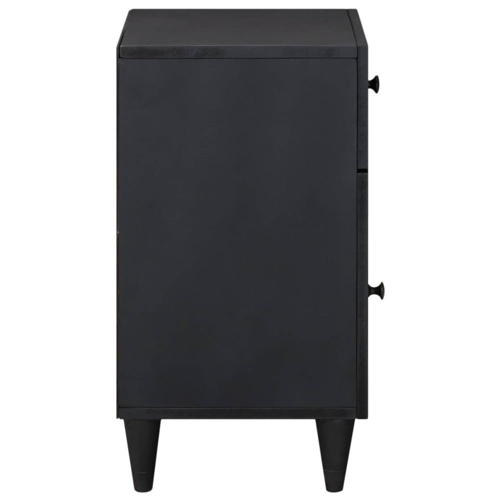 Produktbild för Sängbord Flerfärgsdesign 50 x 33 x 60 cm Massivt mangoträ