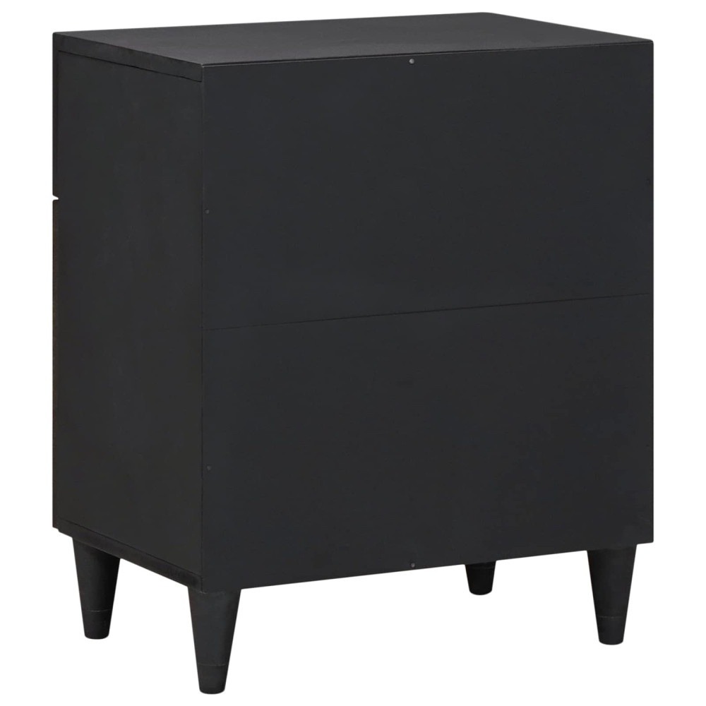 Produktbild för Sängbord Flerfärgsdesign 50 x 33 x 60 cm Massivt mangoträ