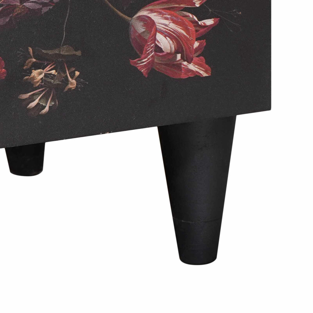 Produktbild för Sängbord Flerfärgsdesign 50 x 33 x 60 cm Massivt mangoträ