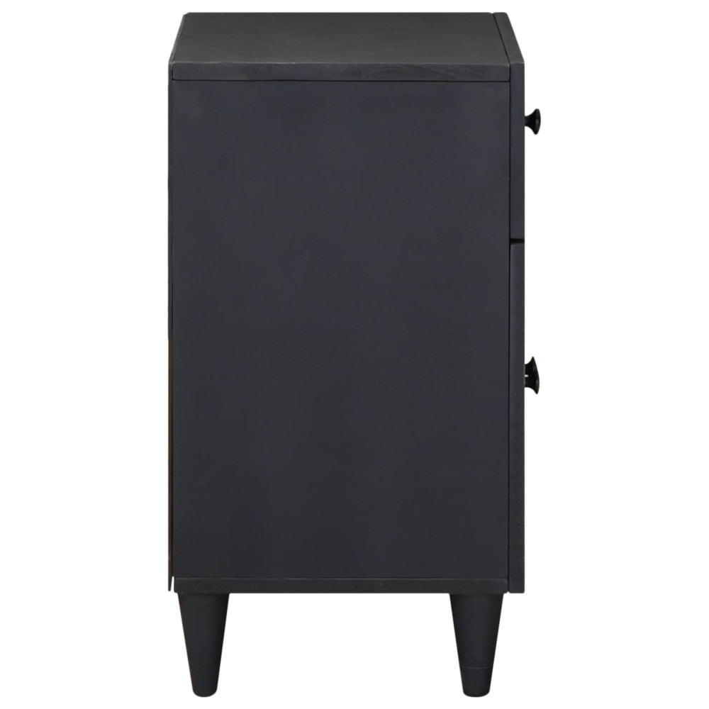 Produktbild för Sängbord Flerfärgsdesign 50 x 33 x 60 cm Massivt mangoträ