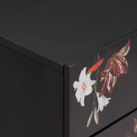 Produktbild för Sängbord Flerfärgsdesign 50 x 33 x 60 cm Massivt mangoträ