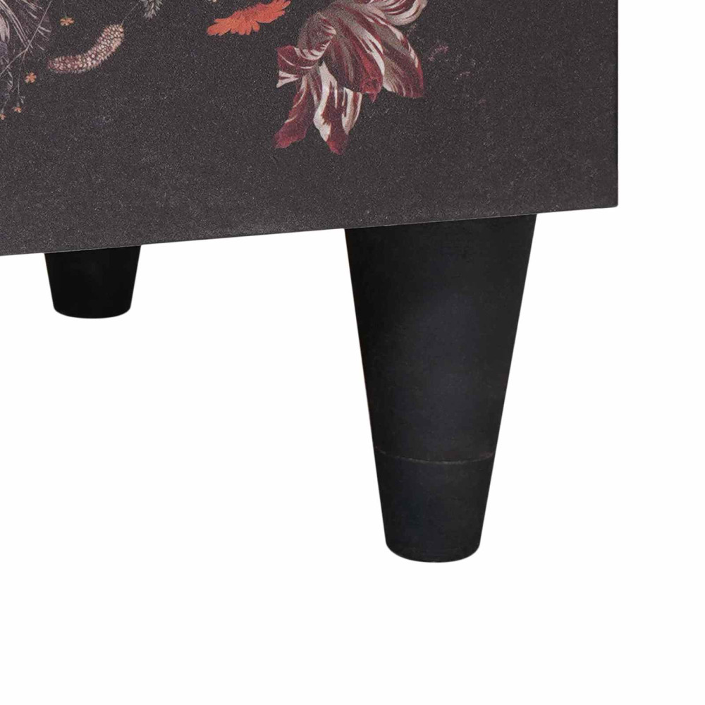 Produktbild för Sängbord Flerfärgsdesign 50 x 33 x 60 cm Massivt mangoträ