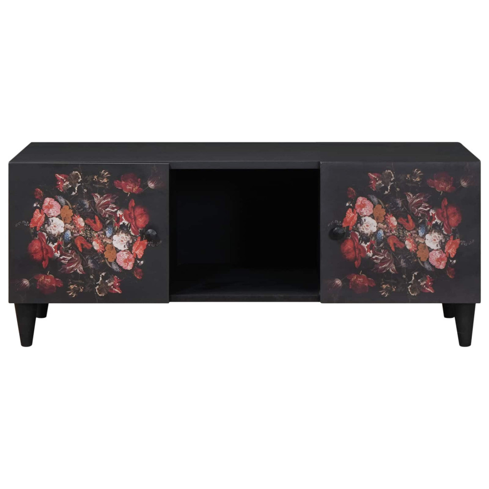 Produktbild för Kaffeebord Flerfärgsdesign 100 x 54 x 40 cm Massivt mangoträ