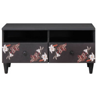 Produktbild för Kaffeebord Flerfärgsdesign 80 x 54 x 40 cm Massivt mangoträ