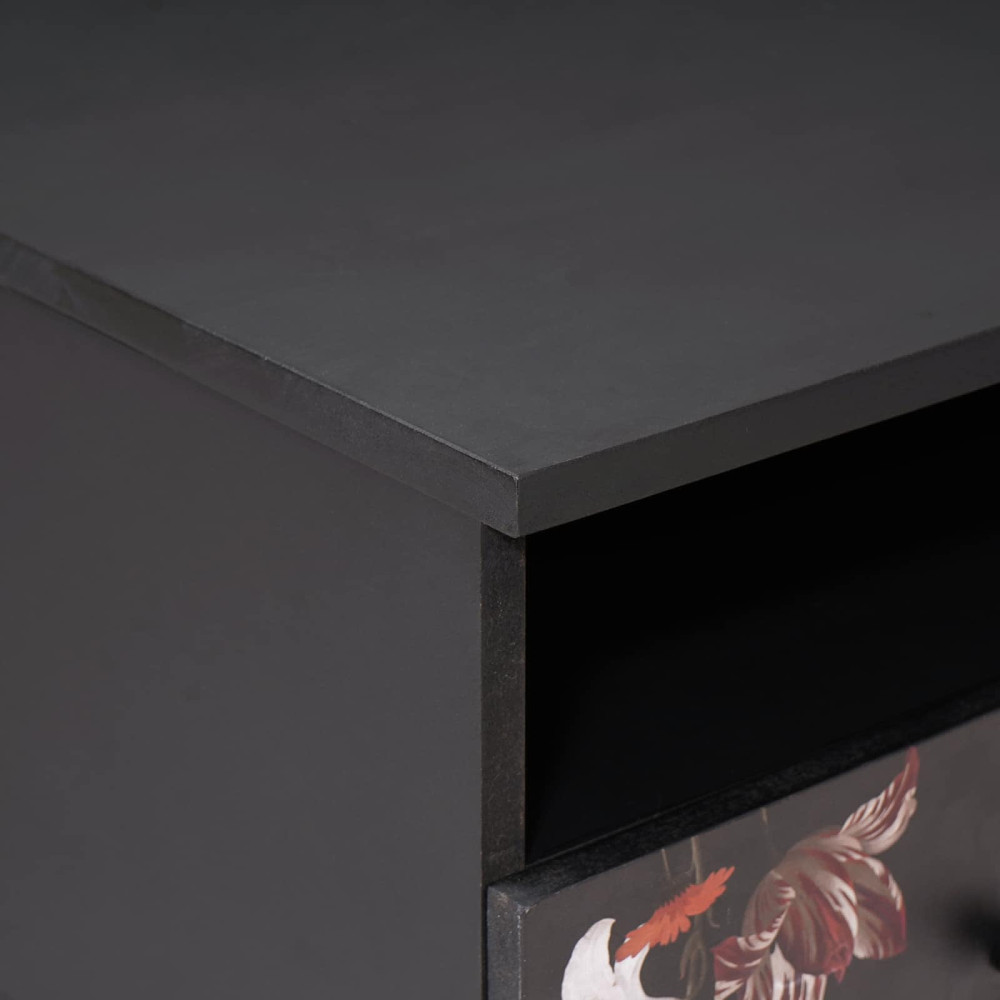 Produktbild för Kaffeebord Flerfärgsdesign 80 x 54 x 40 cm Massivt mangoträ
