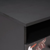 Produktbild för Kaffeebord Flerfärgsdesign 80 x 54 x 40 cm Massivt mangoträ