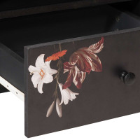 Produktbild för Kaffeebord Flerfärgsdesign 80 x 54 x 40 cm Massivt mangoträ