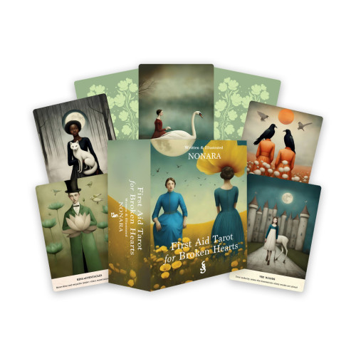 NONARA First Aid Tarot for Broken Hearts: Compassionate Insight for Solace and Guidance through Healing (78 Full-Color Cards and 98-Page Full-Color Guidebook)