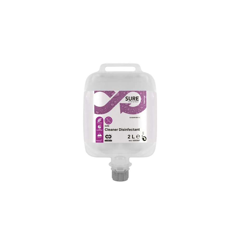 Produktbild för Ytdesinfektion SURE Cleaner Disinfect 2L