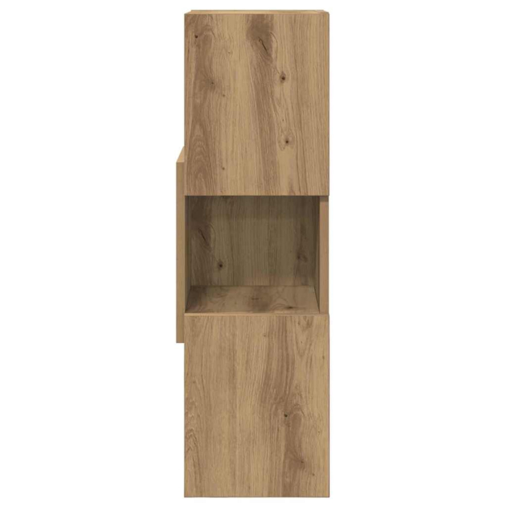 Produktbild för Hörnskåp Artisan Ek 25,5x25x80cm Konstruerat trä