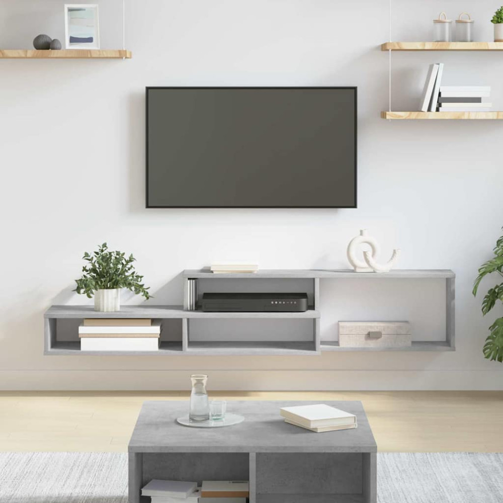 Produktbild för VäggTV-stativ 150x25x28,5cm Konstruerat trä
