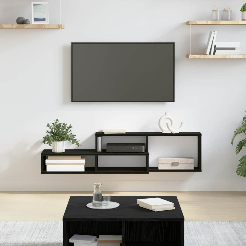 Produktbild för VäggTV-stativ 120x25x28,5cm Konstruerat trä