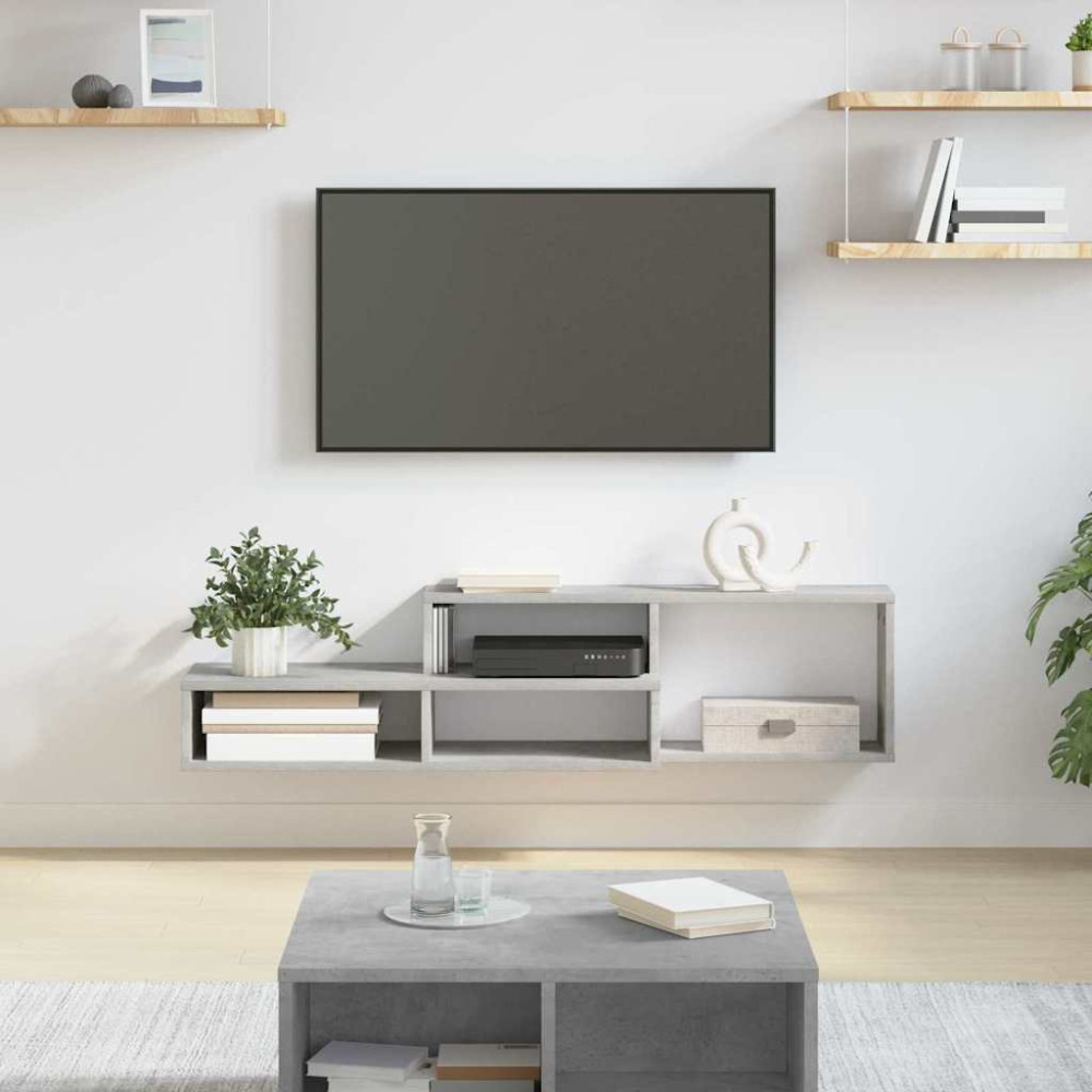 Produktbild för VäggTV-stativ 120x25x28,5cm Konstruerat trä