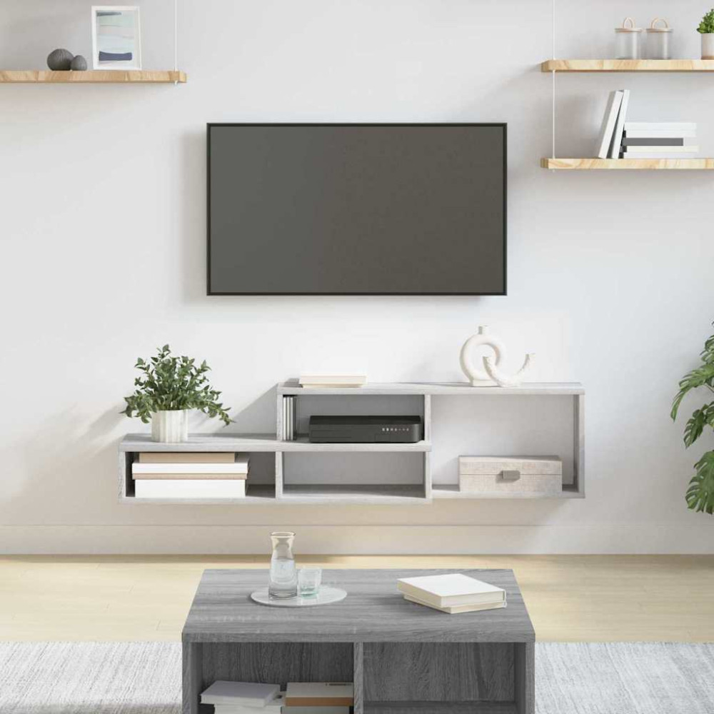 Produktbild för VäggTV-stativ 120x25x28,5cm Konstruerat trä