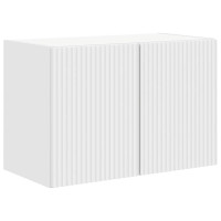 Produktbild för TV Vägghylla Väggmonterad Vit 59,5 x 31 x 40 cm Konstruerat trä