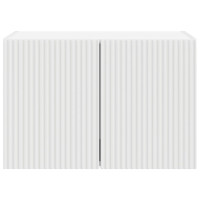 Produktbild för TV Vägghylla Väggmonterad Vit 59,5 x 31 x 40 cm Konstruerat trä
