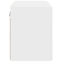 Produktbild för TV Vägghylla Väggmonterad Vit 59,5 x 31 x 40 cm Konstruerat trä