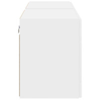 Produktbild för TV Vägghylla 2 pcs Vit 59,5 x 31 x 40 cm Konstruerat trä