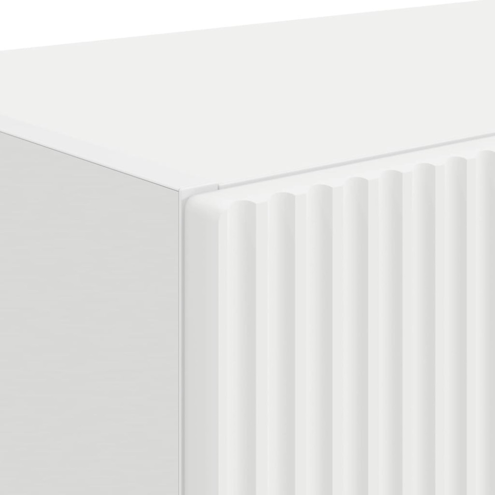 Produktbild för TV Vägghylla 2 pcs Vit 59,5 x 31 x 40 cm Konstruerat trä